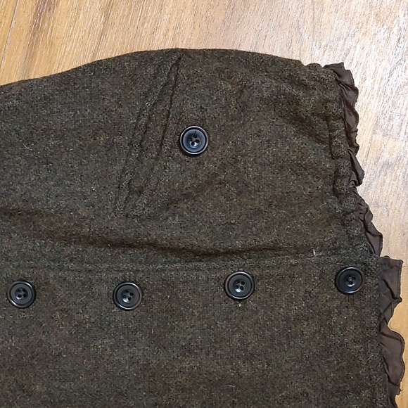 GAP 100% brown wool waist length jacket - Picture 3 of 11